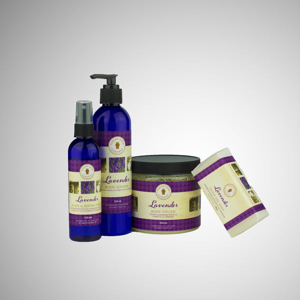 lavender bathroom gift set png